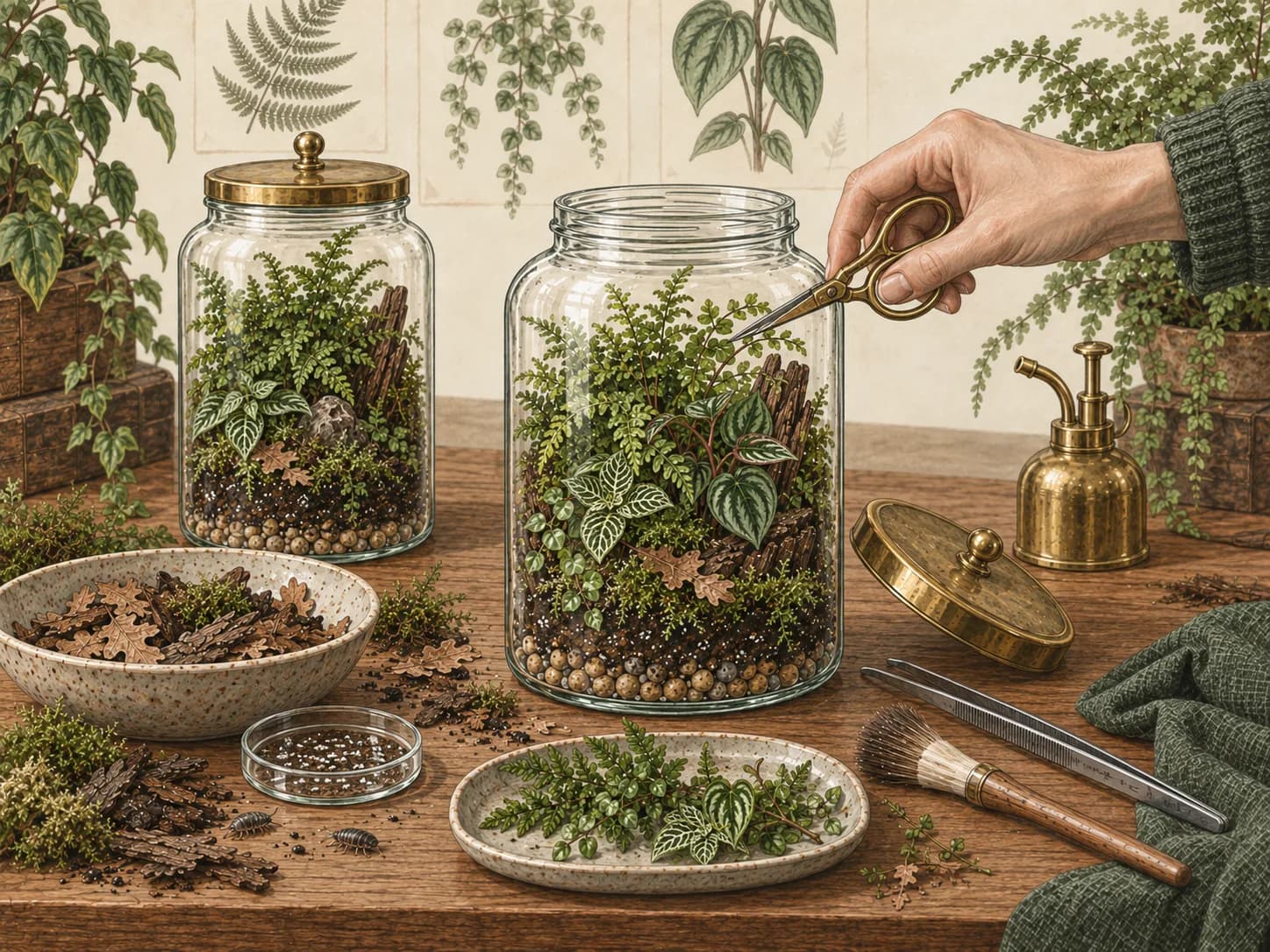 Pruning and Long-Term Terrarium Maintenance
